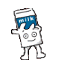 dancing milk carton
